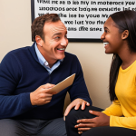 **Personal Experience with a Mentor**: Create an image depicting a mentor sharing inspiring life stories with a mentee in a cozy office setting. The mentor is a middle-aged professional, while the mentee is a young adult, both engaged in an animated conversation. The background includes motivational quotes on the wall.